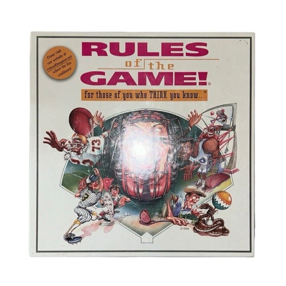 Rules of the Game 1995 Sports Trivia Board Game Brand New Major League Sports